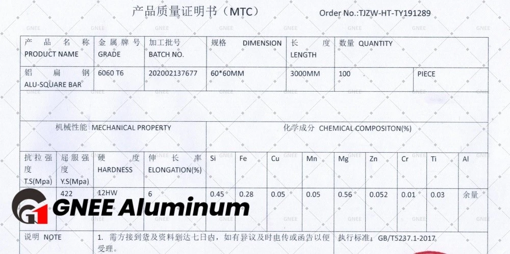ALU SQUARE BAR 6060 T660 1 ALU SQUARE BAR 6060 T660 1